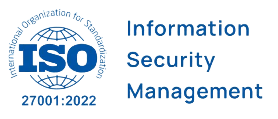ISO information security management badge